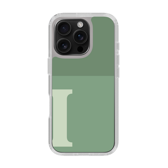 Slim Protection Case［ オリジナル - initial two tone - I green ］