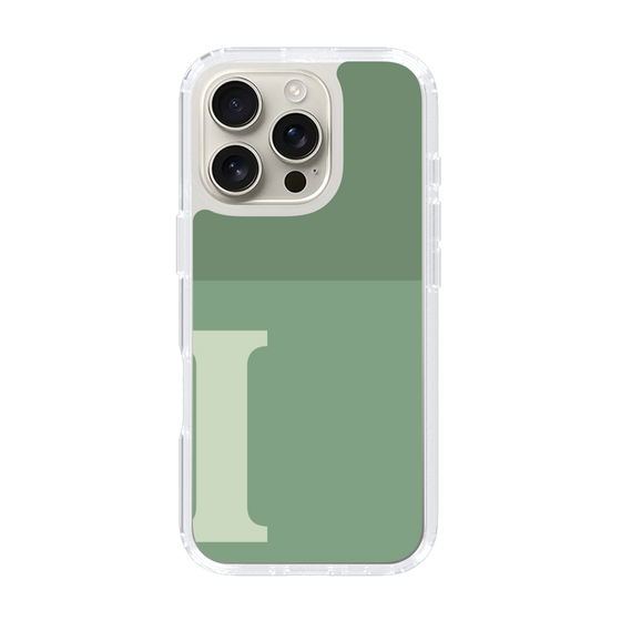 Slim Protection Case［ オリジナル - initial two tone - I green ］