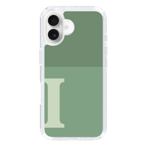 Slim Protection Case［ オリジナル - initial two tone - I green ］