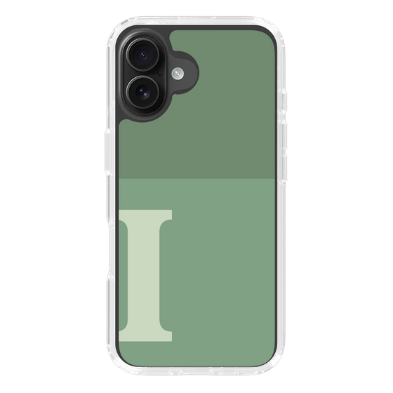 Slim Protection Case［ オリジナル - initial two tone - I green ］