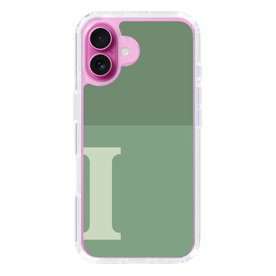 Slim Protection Case［ オリジナル - initial two tone - I green ］