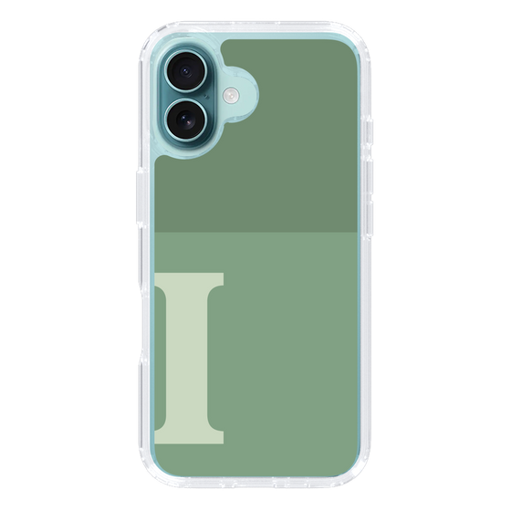 Slim Protection Case［ オリジナル - initial two tone - I green ］