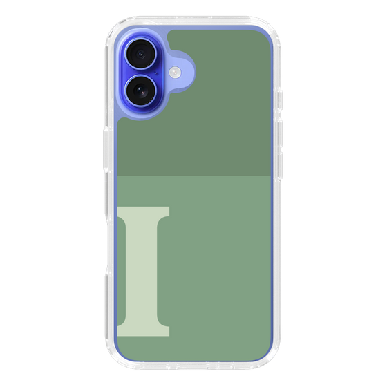 Slim Protection Case［ オリジナル - initial two tone - I green ］
