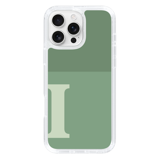 Slim Protection Case［ オリジナル - initial two tone - I green ］