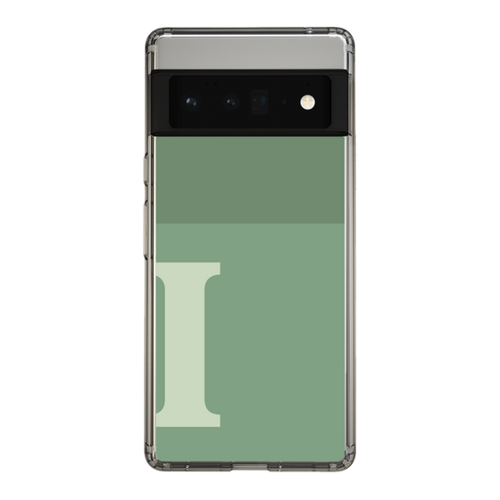 Slim Protection Case［ Original - initial two tone - I green ］