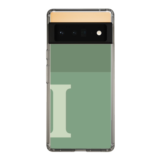 Slim Protection Case［ Original - initial two tone - I green ］