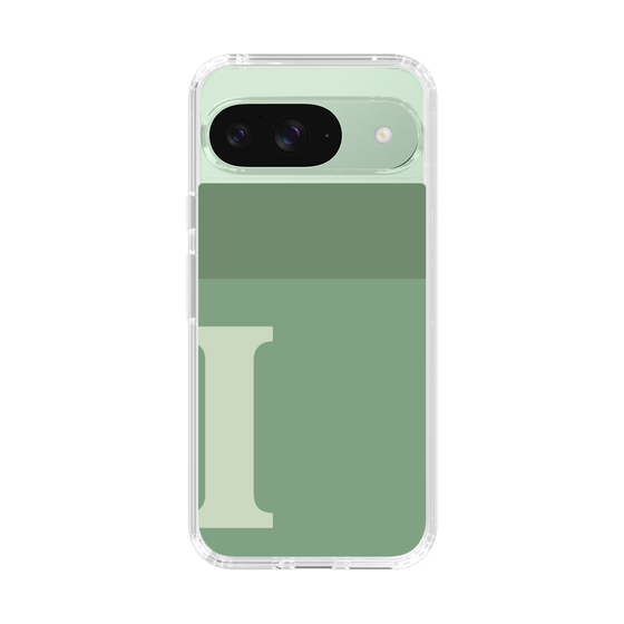 Slim Protection Case［ Original - initial two tone - I green ］