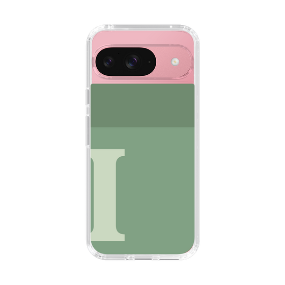 Slim Protection Case［ Original - initial two tone - I green ］