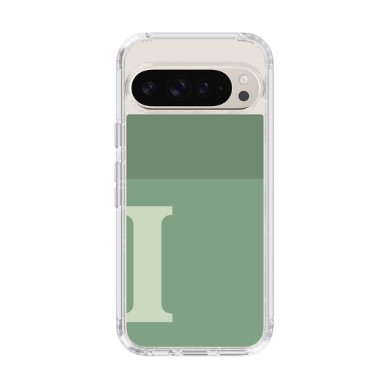 Slim Protection Case［ Original - initial two tone - I green ］