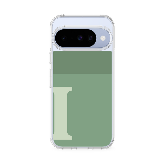 Slim Protection Case［ Original - initial two tone - I green ］