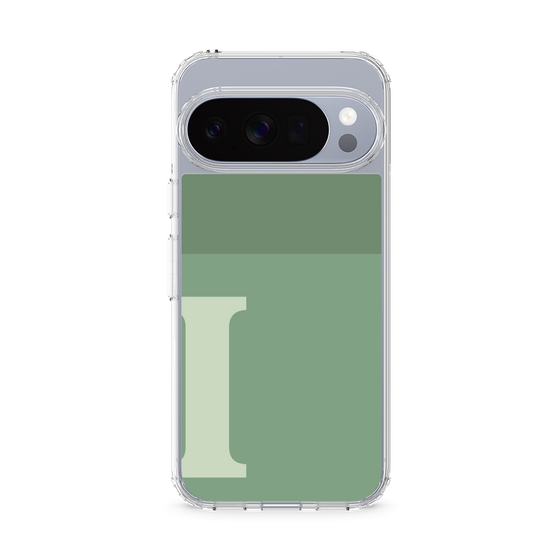 Slim Protection Case［ Original - initial two tone - I green ］