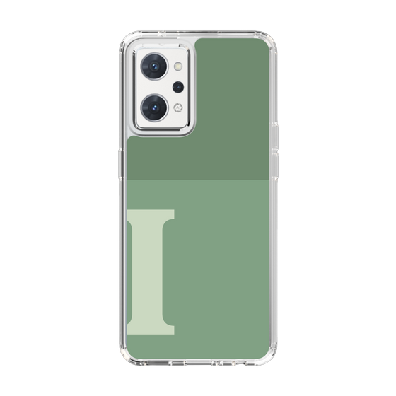 Slim Protection Case［ Original - initial two tone - I green ］