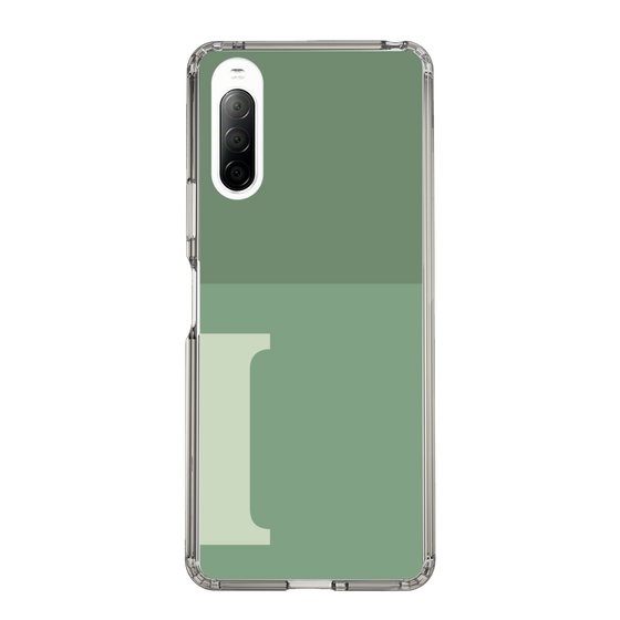 Slim Protection Case［ Original - initial two tone - I green ］