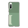 Slim Protection Case［ Original - initial two tone - I green ］