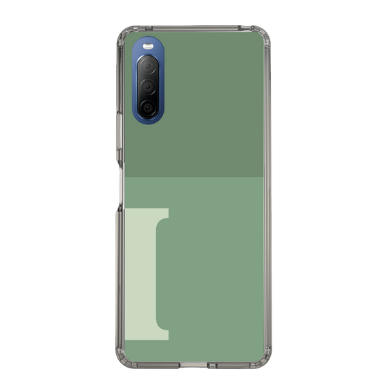 Slim Protection Case［ Original - initial two tone - I green ］