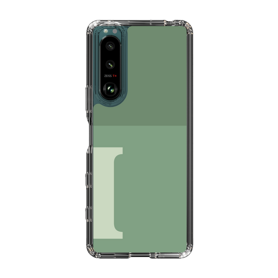 Slim Protection Case［ Original - initial two tone - I green ］