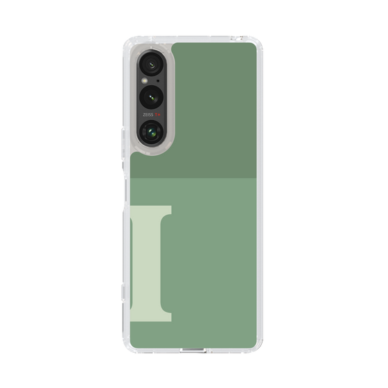 Slim Protection Case［ Original - initial two tone - I green ］
