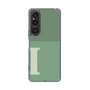 Slim Protection Case［ Original - initial two tone - I green ］