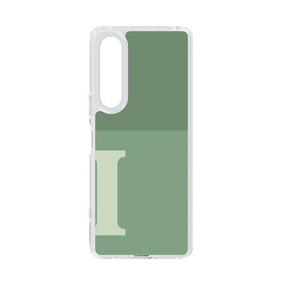 Slim Protection Case［ Original - initial two tone - I green ］