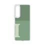 Slim Protection Case［ Original - initial two tone - I green ］