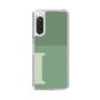 Slim Protection Case［ Original - initial two tone - I green ］