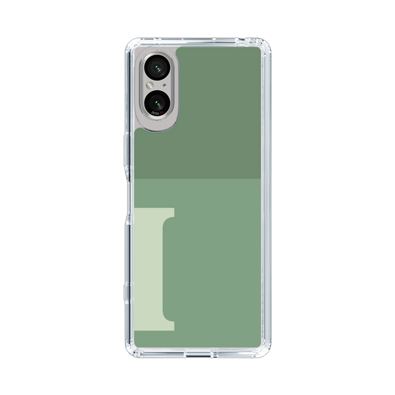 Slim Protection Case［ Original - initial two tone - I green ］