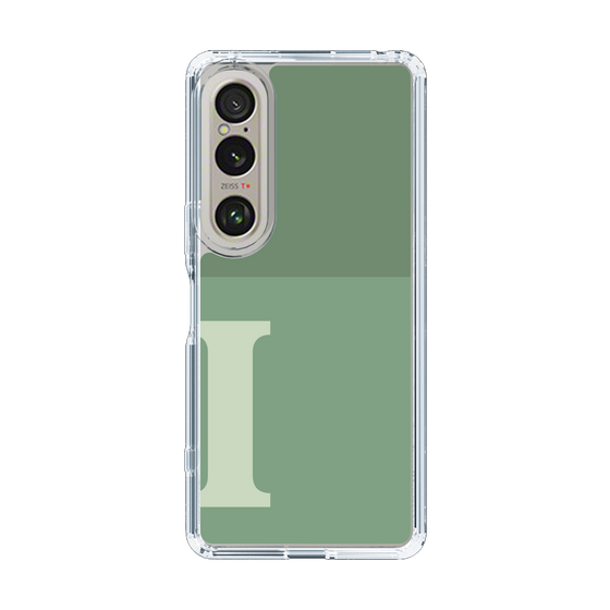 Slim Protection Case［ Original - initial two tone - I green ］