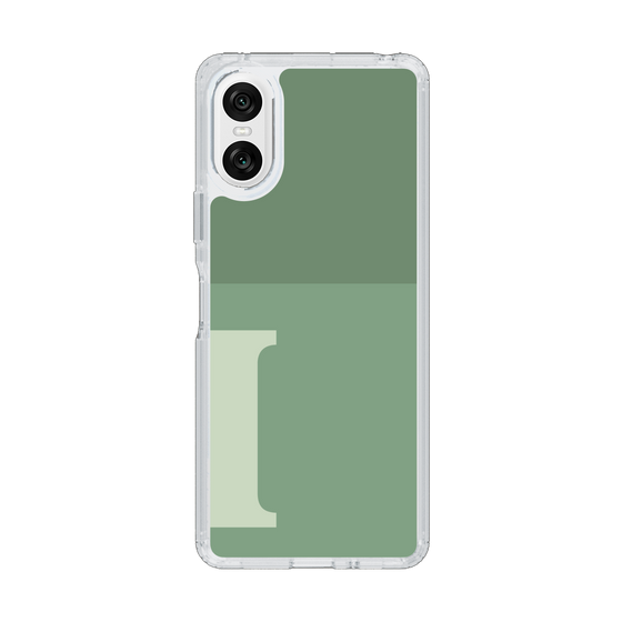 Slim Protection Case［ Original - initial two tone - I green ］