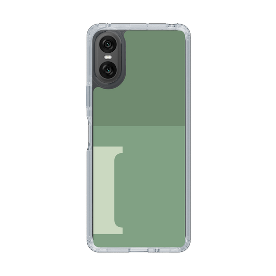 Slim Protection Case［ Original - initial two tone - I green ］