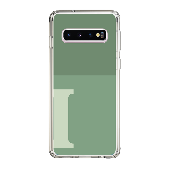 Slim Protection Case［ Original - initial two tone - I green ］