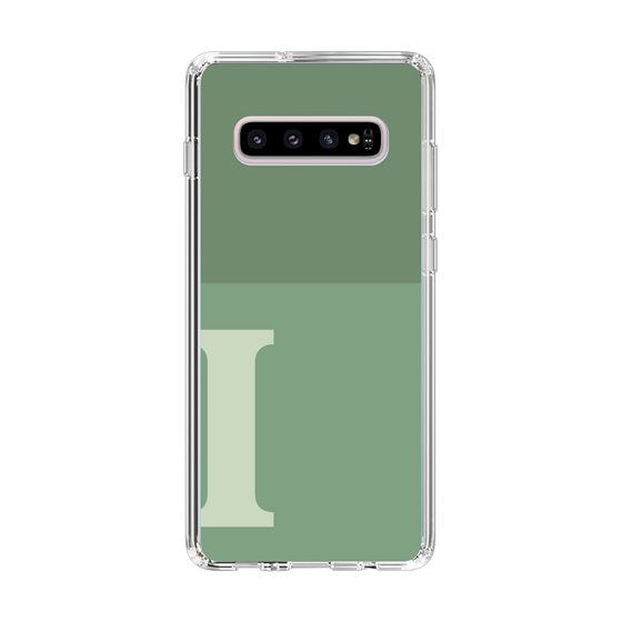 Slim Protection Case［ Original - initial two tone - I green ］