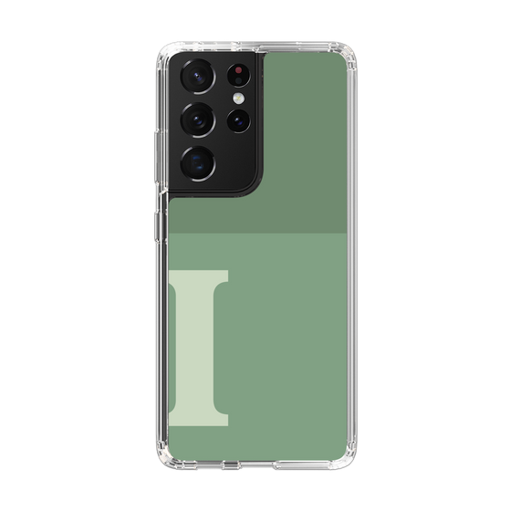 Slim Protection Case［ Original - initial two tone - I green ］