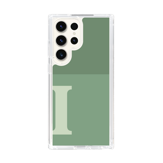 Slim Protection Case［ Original - initial two tone - I green ］