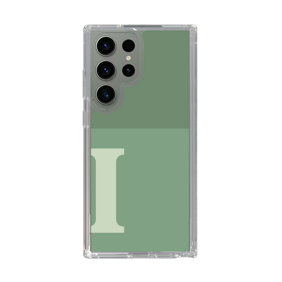 Slim Protection Case［ Original - initial two tone - I green ］
