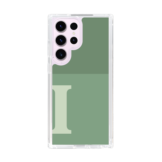 Slim Protection Case［ Original - initial two tone - I green ］