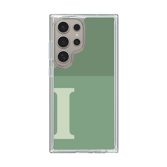 Slim Protection Case［ Original - initial two tone - I green ］