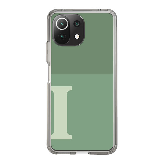 Slim Protection Case［ Original - initial two tone - I green ］