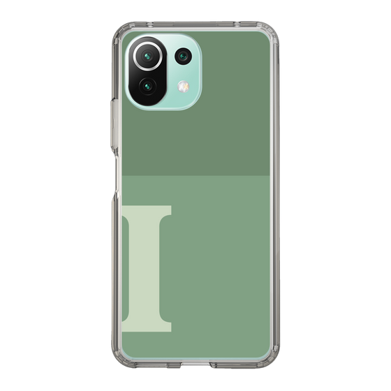 Slim Protection Case［ Original - initial two tone - I green ］
