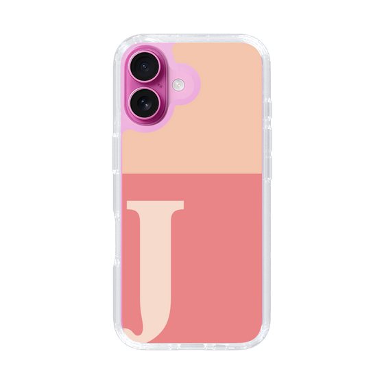 Slim Protection Case［ オリジナル - initial two tone - J pink ］