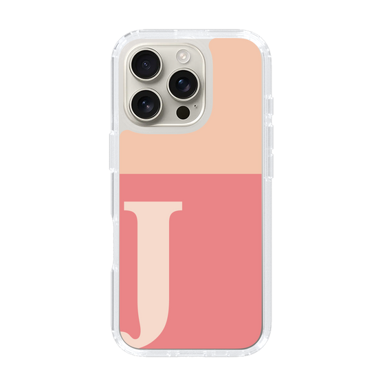 Slim Protection Case［ オリジナル - initial two tone - J pink ］