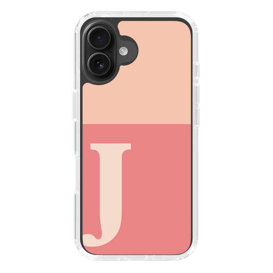 Slim Protection Case［ オリジナル - initial two tone - J pink ］
