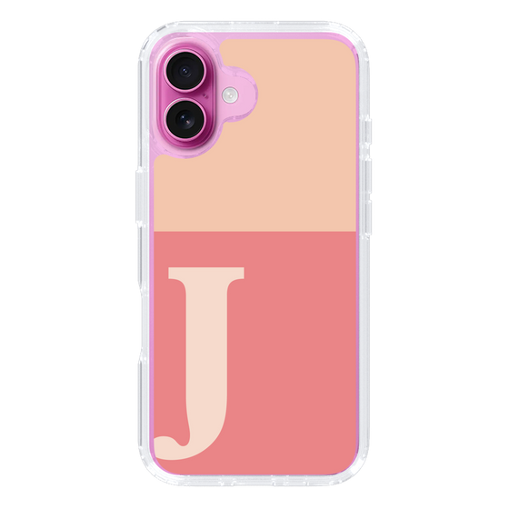 Slim Protection Case［ オリジナル - initial two tone - J pink ］