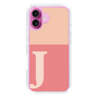 Slim Protection Case［ オリジナル - initial two tone - J pink ］