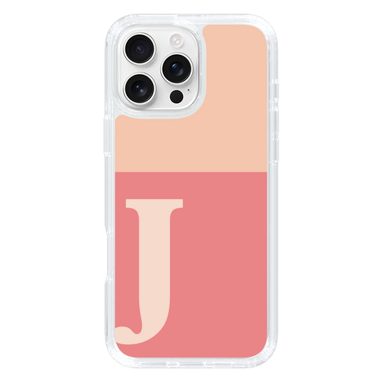 Slim Protection Case［ オリジナル - initial two tone - J pink ］