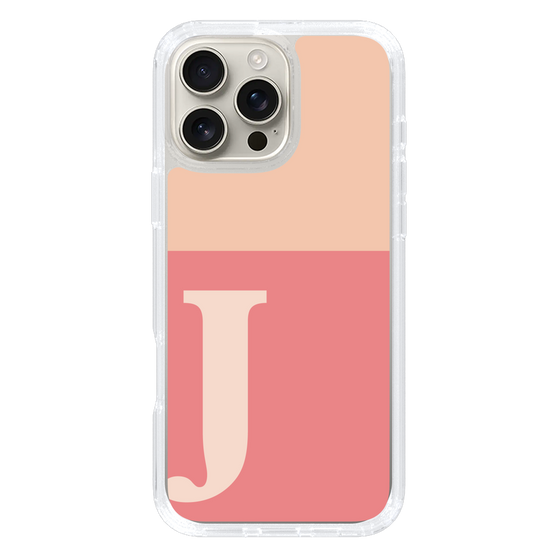 Slim Protection Case［ オリジナル - initial two tone - J pink ］