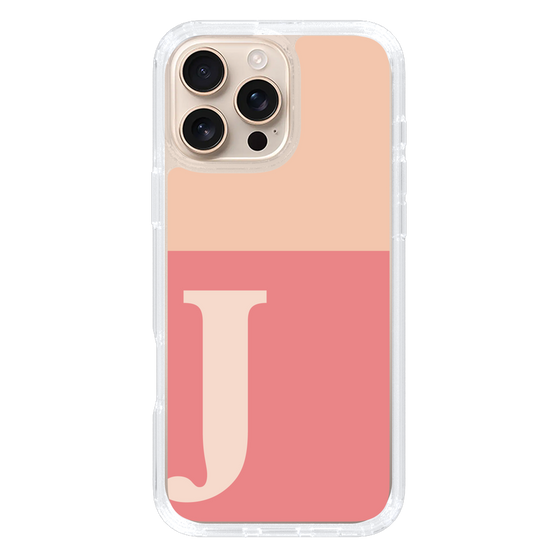 Slim Protection Case［ オリジナル - initial two tone - J pink ］