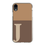 Slim Protection Case［ Original - initial two tone - J brown ］