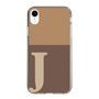 Slim Protection Case［ Original - initial two tone - J brown ］