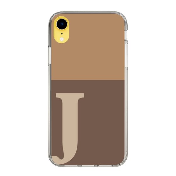 Slim Protection Case［ Original - initial two tone - J brown ］