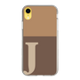 Slim Protection Case［ Original - initial two tone - J brown ］